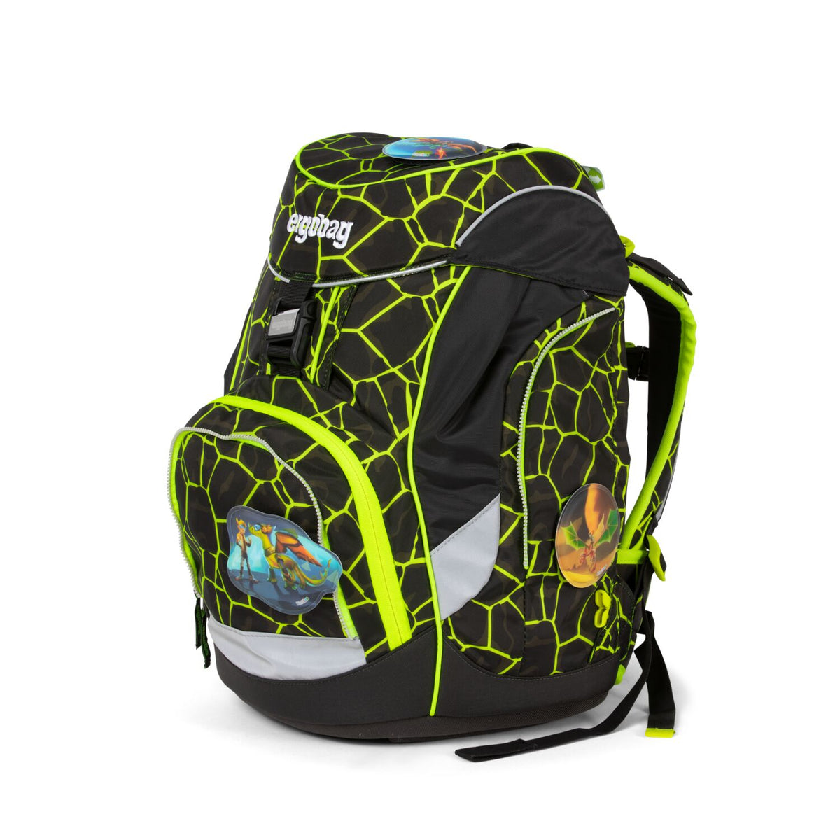 ergobag Pack School Bag 6-piece Set Dragon RideBear