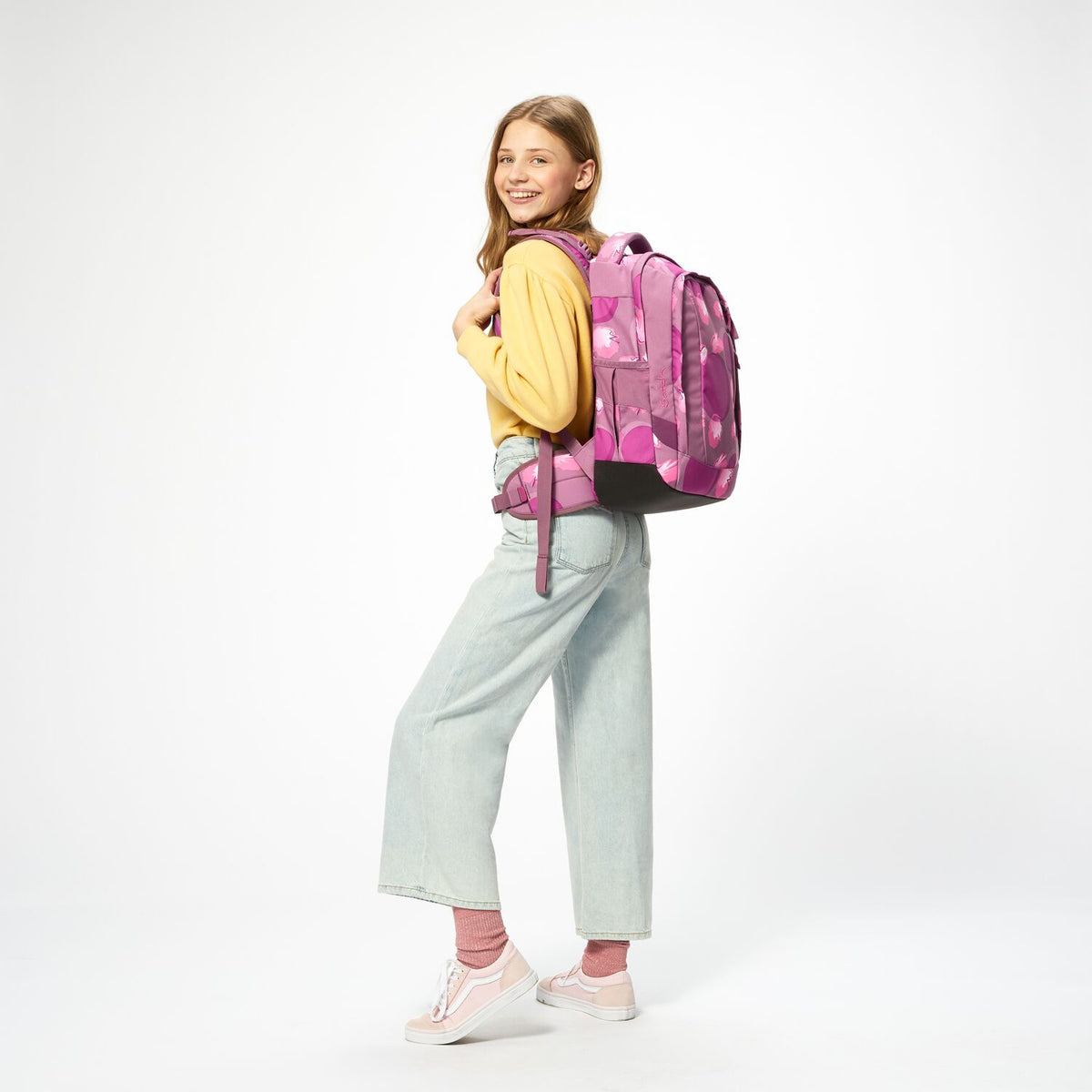 Satch Sleek Walking Clouds School Backpack for teens girls