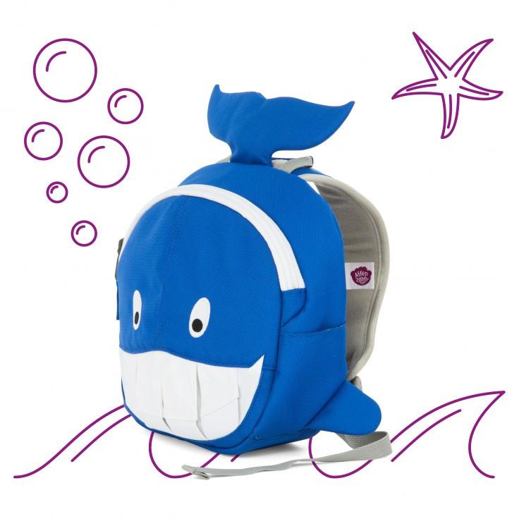 Affenzahn Small Willi Whale animal toddler backpack