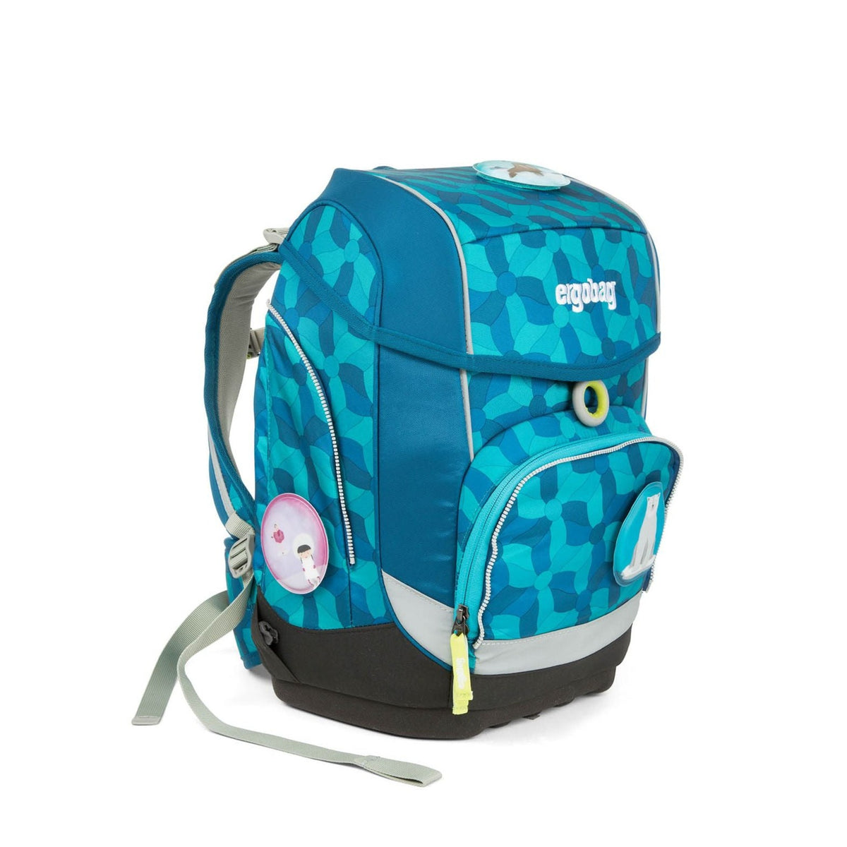 ergobag SET Cubo 5-pcs School Bag Flower Wheel Blue