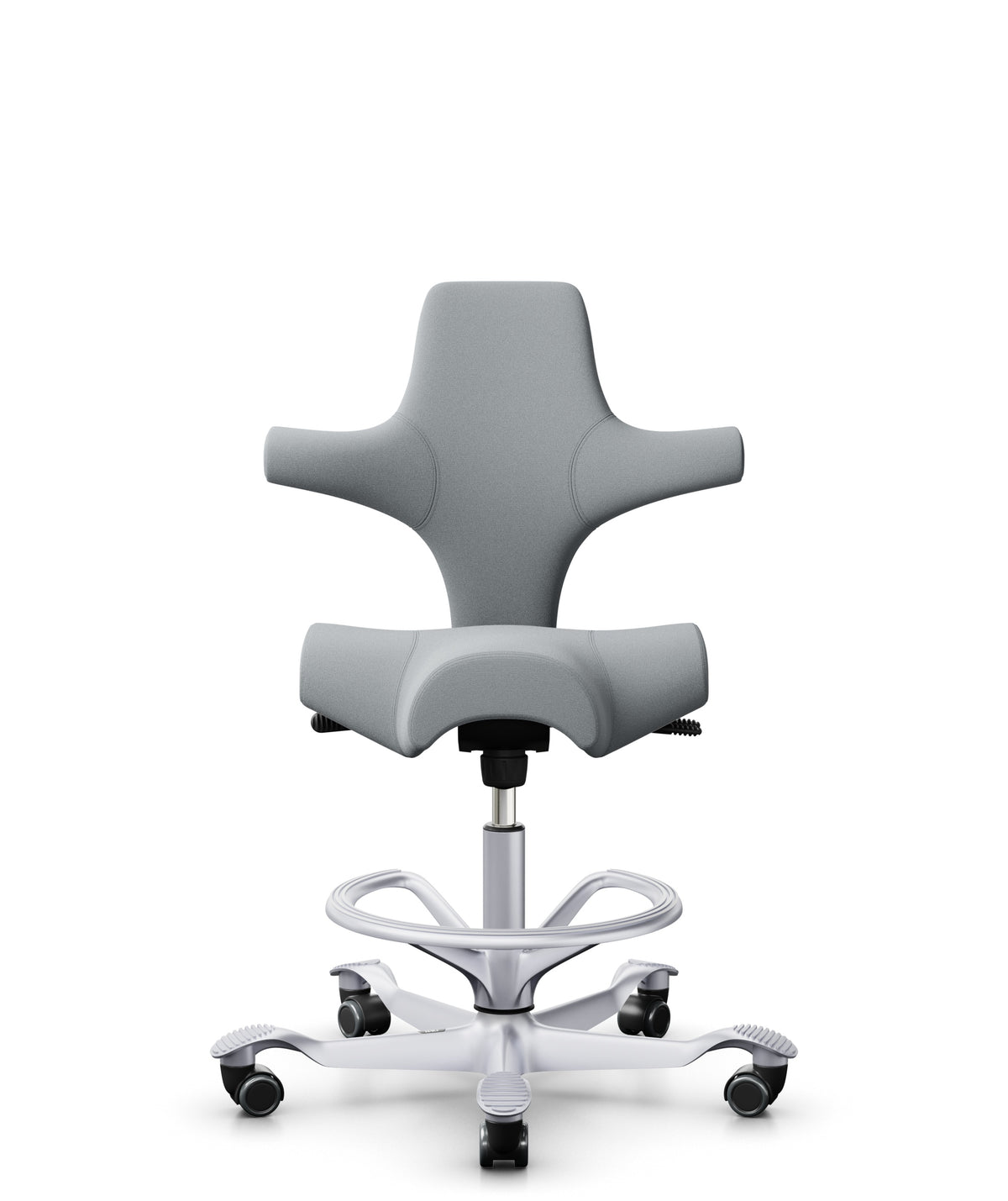 HÅG Capisco 8106 Ergonomic Office Chair with Optional High Seat &amp; Footring Grey