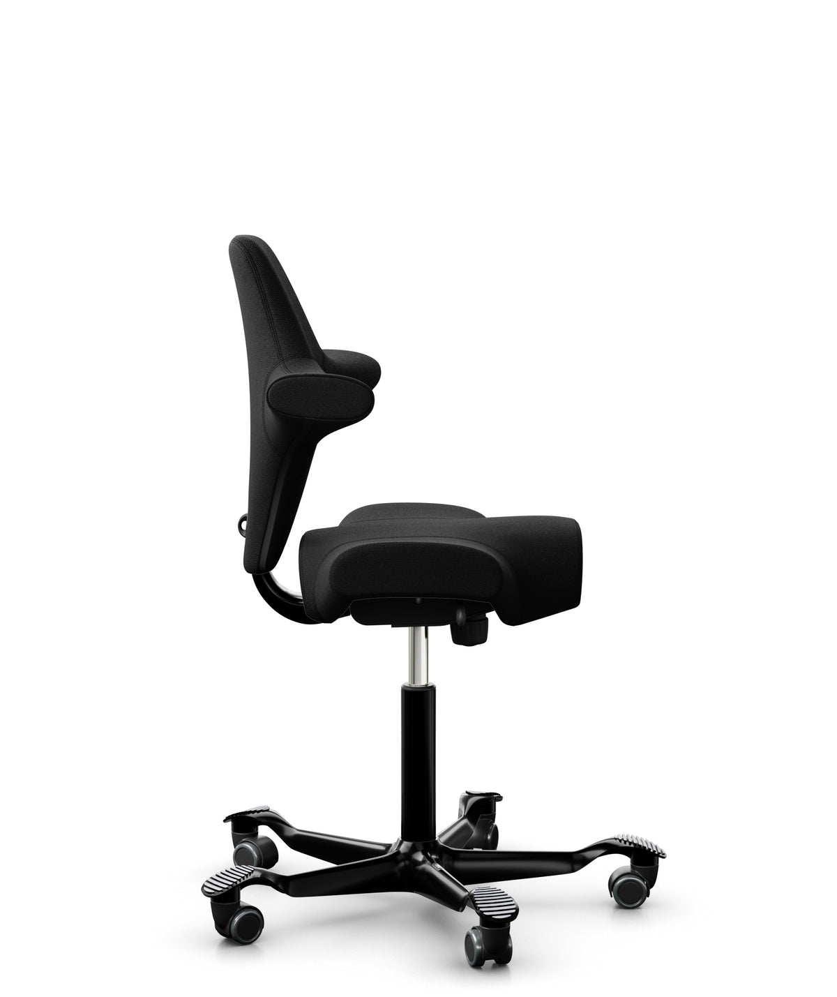 HÅG Capisco 8106 Ergonomic Office Chair with Optional High Seat and Footring Black