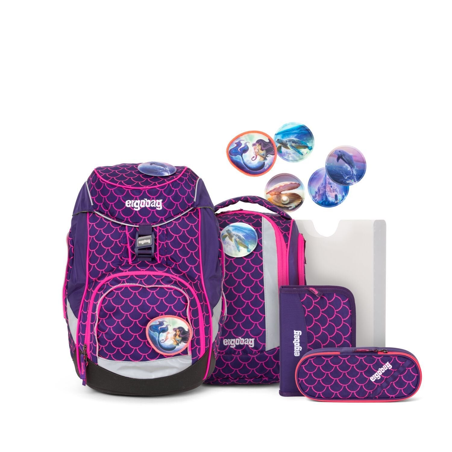 ergobag Pack School Bag 6-piece Set PearlDiveBear - ergokid Singapore