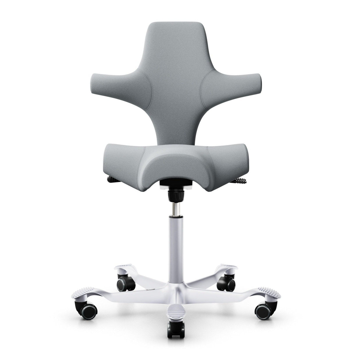 HÅG Capisco 8106 Ergonomic Office Chair with Optional High Seat &amp; Footring Grey - ergokid Singapore
