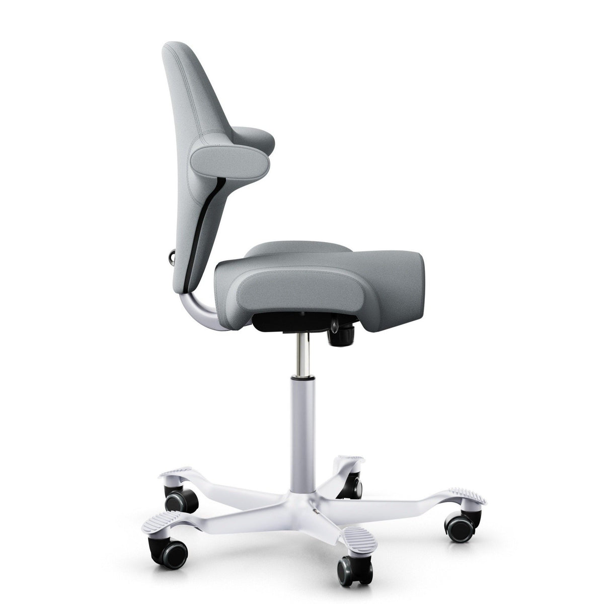 HÅG Capisco 8106 Ergonomic Office Chair with Optional High Seat &amp; Footring Grey - ergokid Singapore