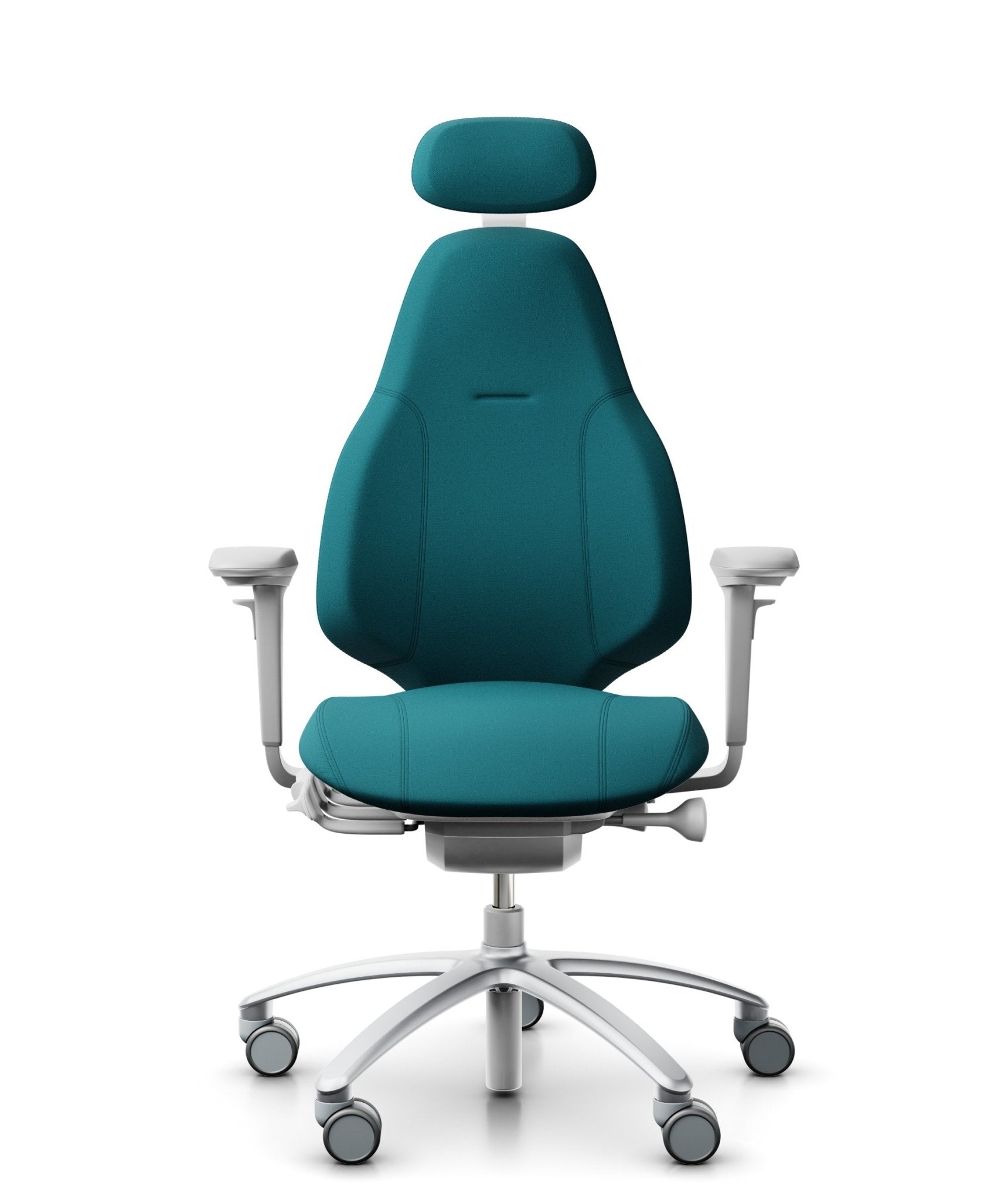 RH Mereo 220 Silver Grey, Fabric Turquoise ergonomic chair