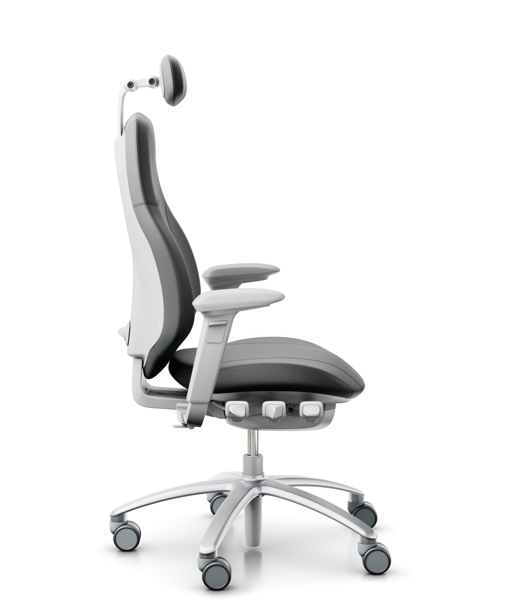 RH Mereo 220 Silver Grey Leather ergonomic office chair