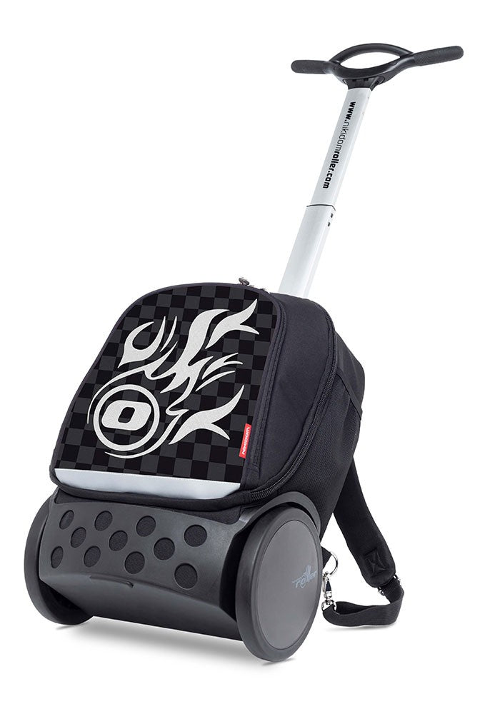 Nikidom Roller UP Trolley School Bag WHITE FIRE